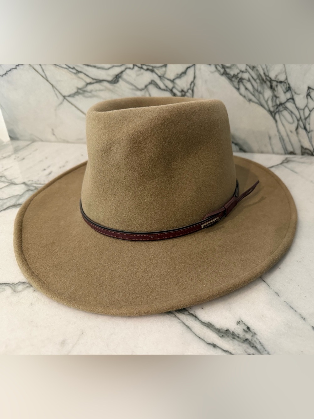 Stetson Bozeman Crushable Wool Hat in Tan Large